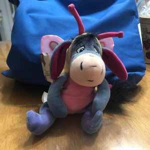 Butterfly EEYORE - Disney Mini Bean Bag Butterfly Eeyore Plush Easter 2000 NWT